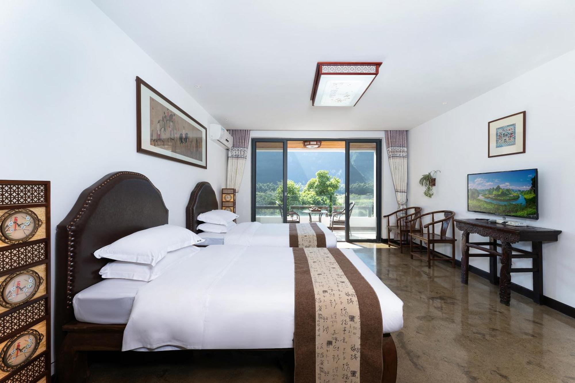 Leisure Courtyard Hotel Yangshuo-Free Shuttle Bus To Yangshuo Station Stay 2 Nights One Way Dış mekan fotoğraf